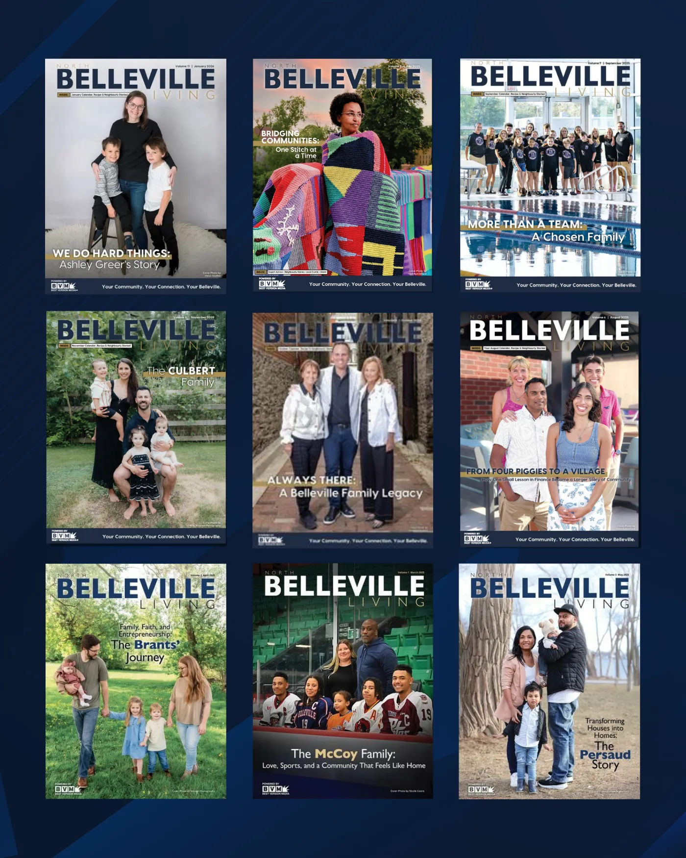 North Belleville Living magazine cover - monthly community publication delivered to homes in Eastern Ontario